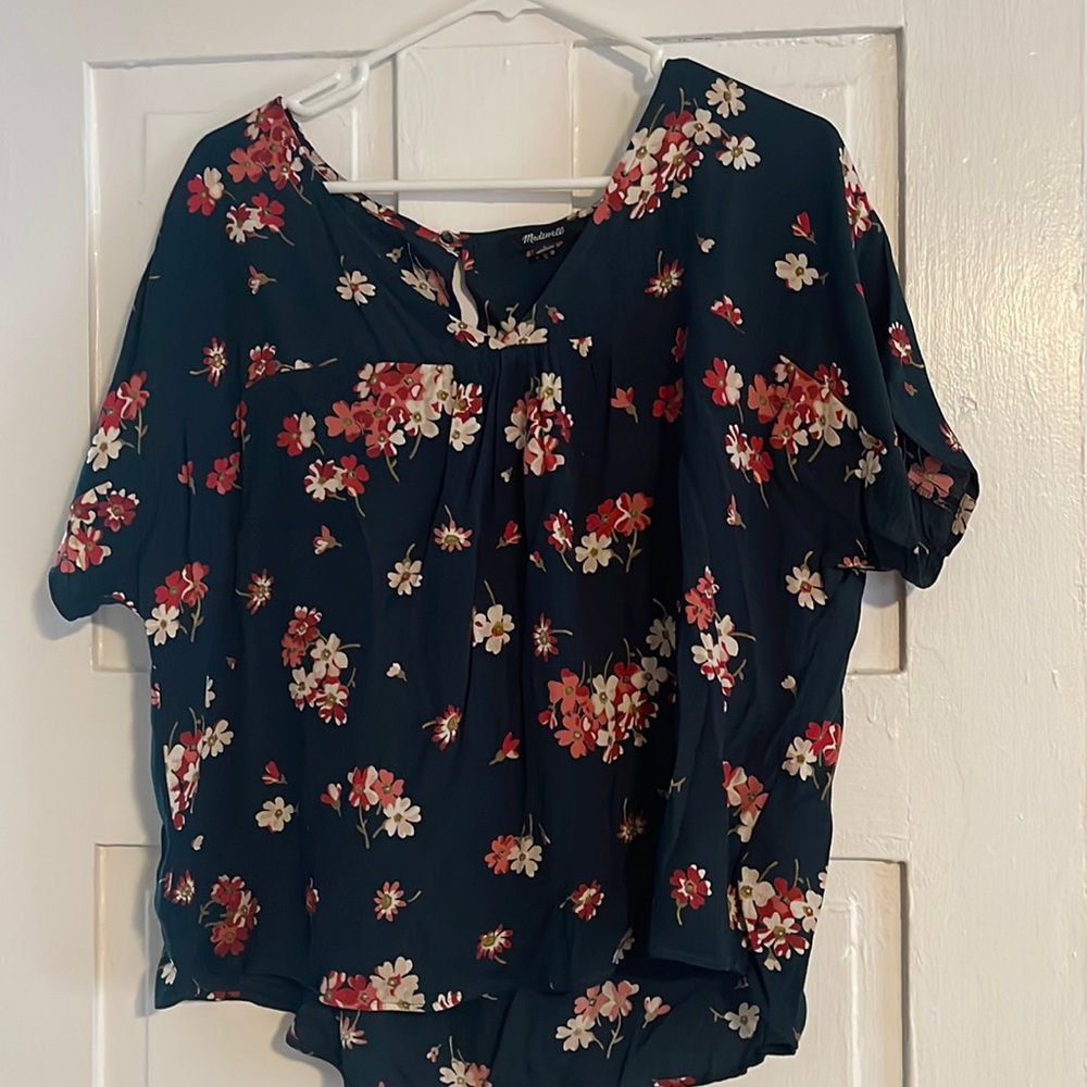Madewell floral blouse